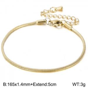 Stainless Steel Gold-plating Bracelet - KB147326-Z