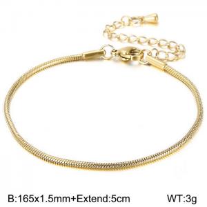 Stainless Steel Gold-plating Bracelet - KB147327-Z