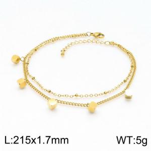 Stainless Steel Gold-plating Bracelet - KB147577-HM