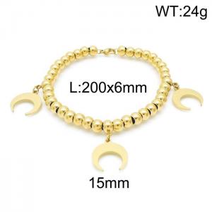 Stainless Steel Gold-plating Bracelet - KB147693-Z