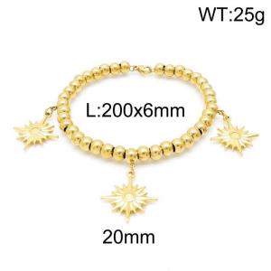 Stainless Steel Gold-plating Bracelet - KB147697-Z