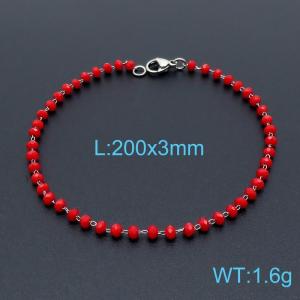 Stainless Steel Crystal Bracelet - KB147722-Z
