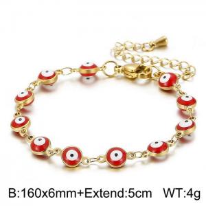 Stainless Steel Gold-plating Bracelet - KB147877-Z