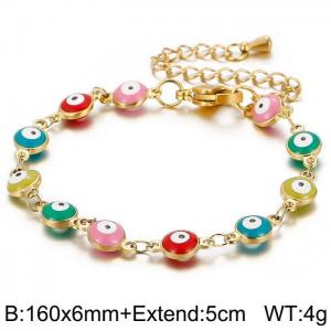 Stainless Steel Gold-plating Bracelet - KB147879-Z