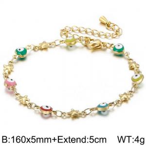 Stainless Steel Gold-plating Bracelet - KB147881-Z