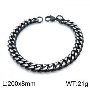 Stainless Steel Black-plating Bracelet - KB147972-Z