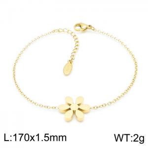 Stainless Steel Gold-plating Bracelet - KB148104-KLX