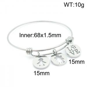 Stainless Steel Bangle - KB148239-Z