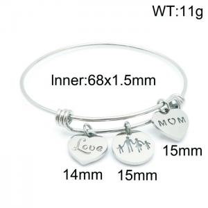 Stainless Steel Bangle - KB148247-Z