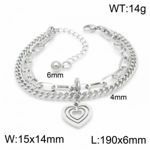 Stainless Steel Bracelet(women) - KB148377-Z