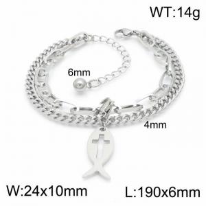 Stainless Steel Bracelet(women) - KB148378-Z