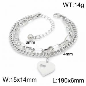 Stainless Steel Bracelet(women) - KB148383-Z