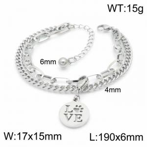 Stainless Steel Bracelet(women) - KB148384-Z