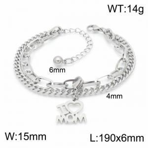 Stainless Steel Bracelet(women) - KB148389-Z