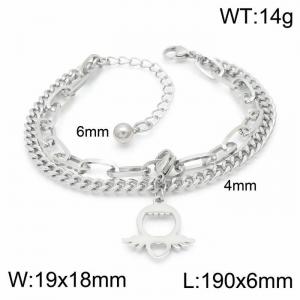 Stainless Steel Bracelet(women) - KB148392-Z