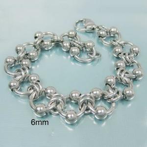 Stainless steel bead bracelet - KB14872-Z