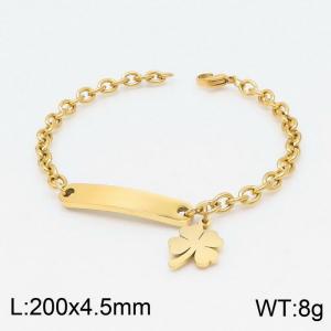 Stainless Steel Gold-plating Bracelet - KB148742-RY