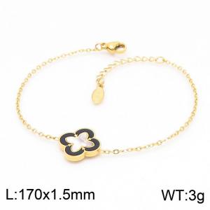 Stainless Steel Gold-plating Bracelet - KB148942-KLX