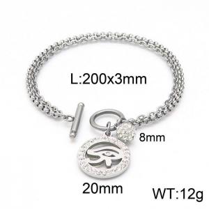 Stainless Steel Stone Bracelet - KB149323-Z