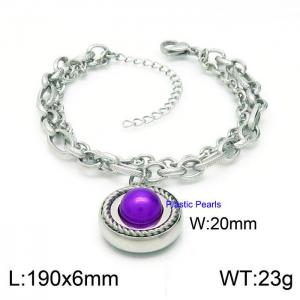 Stainless Steel Bracelet(women) - KB149342-Z