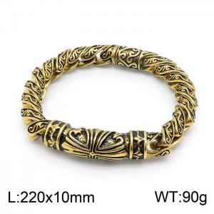 Stainless Steel Gold-plating Bracelet - KB149392-KJX