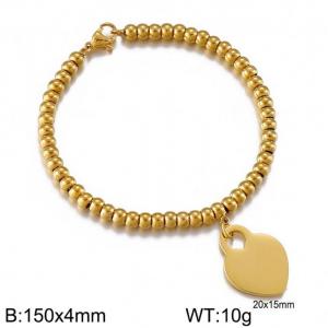 Stainless Steel Gold-plating Bracelet - KB149640-Z
