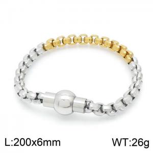 Stainless Steel Gold-plating Bracelet - KB149681-Z