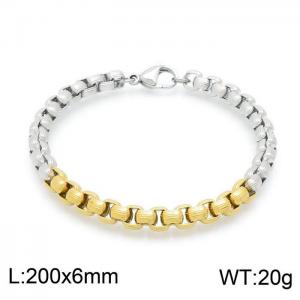 Stainless Steel Gold-plating Bracelet - KB149685-Z