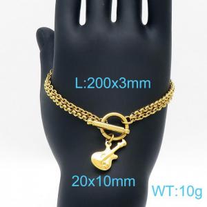 Stainless Steel Gold-plating Bracelet - KB149700-Z