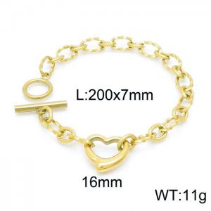 Stainless Steel Gold-plating Bracelet - KB149754-Z