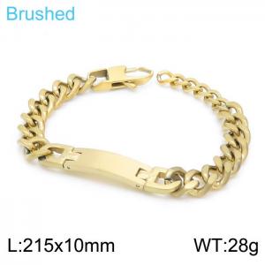 Stainless Steel Gold-plating Bracelet - KB149828-KLHQ