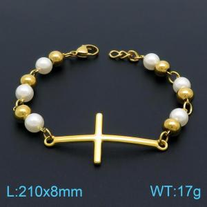 Stainless Steel Gold-plating Bracelet - KB149923-BH