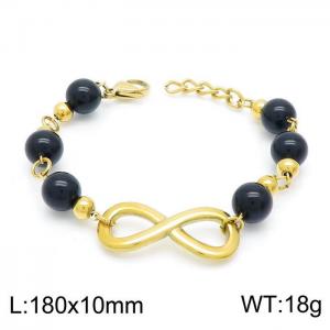 Stainless Steel Gold-plating Bracelet - KB149924-BH
