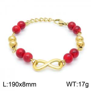 Stainless Steel Gold-plating Bracelet - KB149966-BH