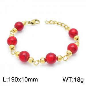 Stainless Steel Gold-plating Bracelet - KB149980-BH