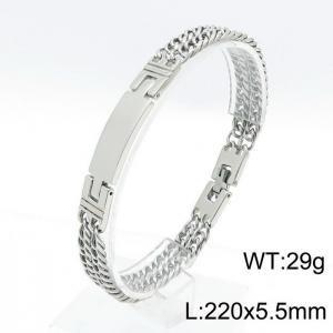 Stainless Steel Bracelet(Men) - KB150249-BH