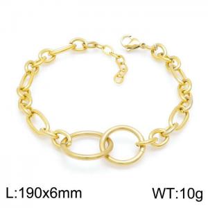 Stainless Steel Gold-plating Bracelet - KB150332-YX