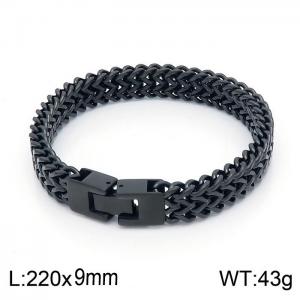 Steel Black-plating Bracelet - KB150528-KFC