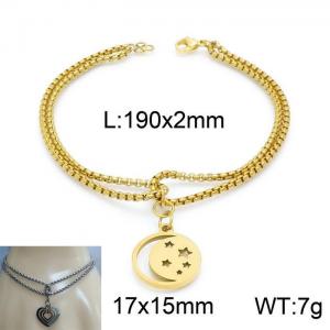 Stainless Steel Gold-plating Bracelet - KB150564-Z