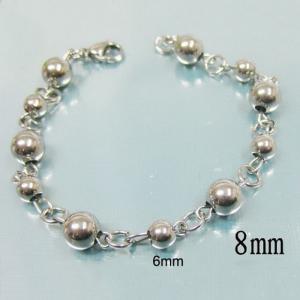 Stainless steel bead bracelet - KB15066-Z