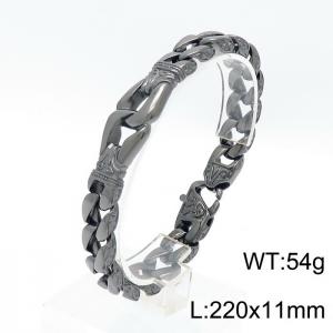 Stainless Steel Black-plating Bracelet - KB150668-KJX