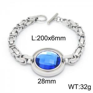 Stainless Steel Stone Bracelet - KB150893-Z