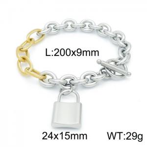 Stainless Steel Gold-plating Bracelet - KB151155-Z