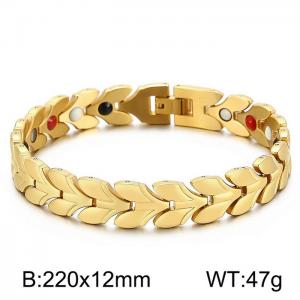 Stainless Steel Bracelet(Men) - KB151274-WGPZ