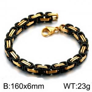 Stainless Steel Black-plating Bracelet - KB151642-Z
