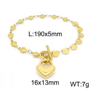 Stainless Steel Gold-plating Bracelet - KB151918-Z