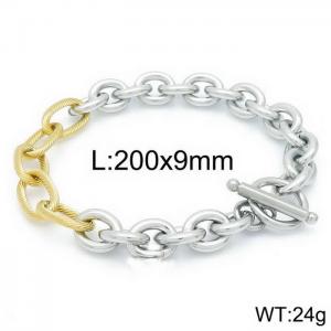 Stainless Steel Gold-plating Bracelet - KB151931-Z