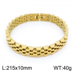 Gold Classic Foreign Trade Stainless Steel Adjustable Strap Bracelet - KB151935-KFC