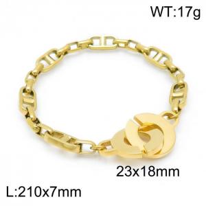 Stainless Steel Gold-plating Bracelet - KB152210-Z