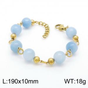 Stainless Steel Gold-plating Bracelet - KB152342-BH